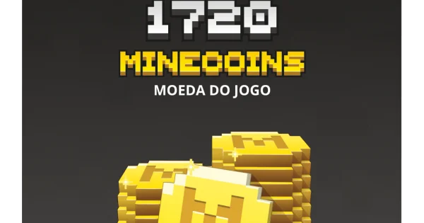 Gift Card Moeda para Jogo Minecraft Minecoins - 1720 Coins Loja Oliz 